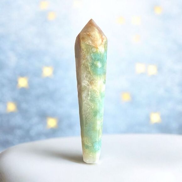 Caribbean Calcite‎ Crystal Meditation Wand (4) - Picture 1 of 10